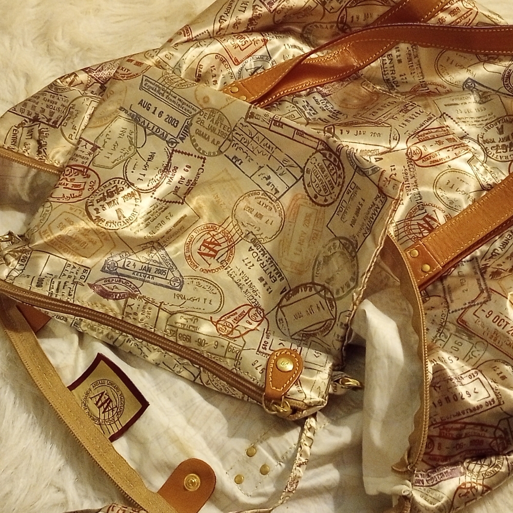 Rare Andare Lontano Viaggiando ALV tote, shoulder, travel bag with crossbody Bag - Picture 7 of 15